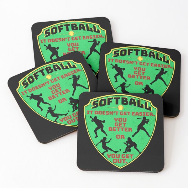Item preview, Softball Doesn't Get Easier designed and sold by Batty4Boba.