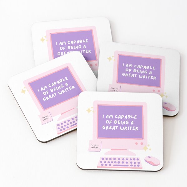 Item preview, I am capable of being a great writer. Cute affirmation design for writers. designed and sold by CreativeStrand.