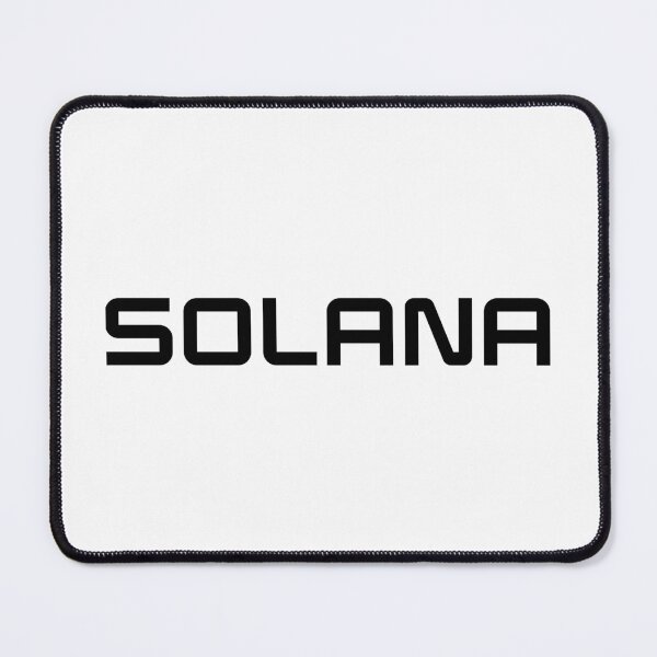 Item preview, Solana SOL Crypto Altcoin - Clean Horizontal Black Text Logo designed and sold by CryptoMoods.