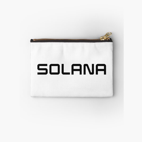 Item preview, Solana SOL Crypto Altcoin - Clean Horizontal Black Text Logo designed and sold by CryptoMoods.