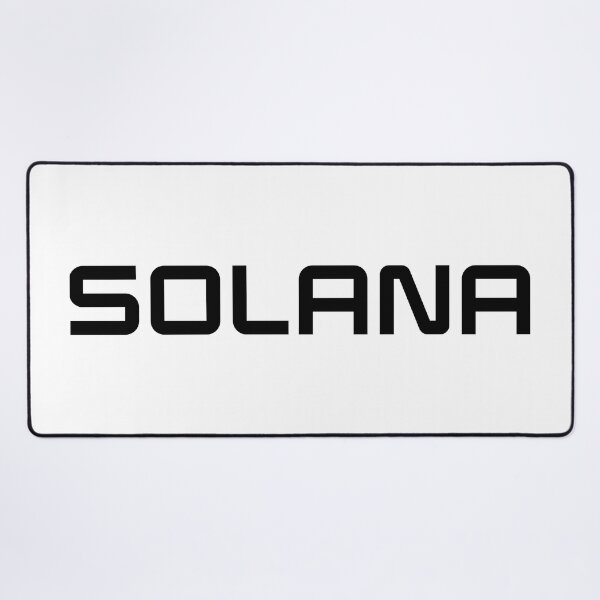 Item preview, Solana SOL Crypto Altcoin - Clean Horizontal Black Text Logo designed and sold by CryptoMoods.