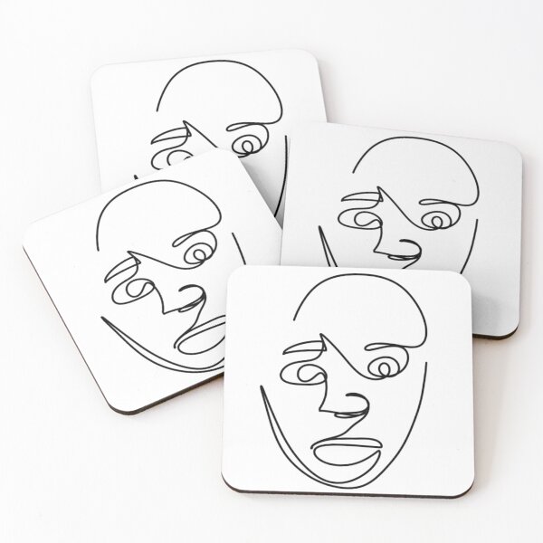 Item preview, Abstract Single Line Face designed and sold by radiantdark.