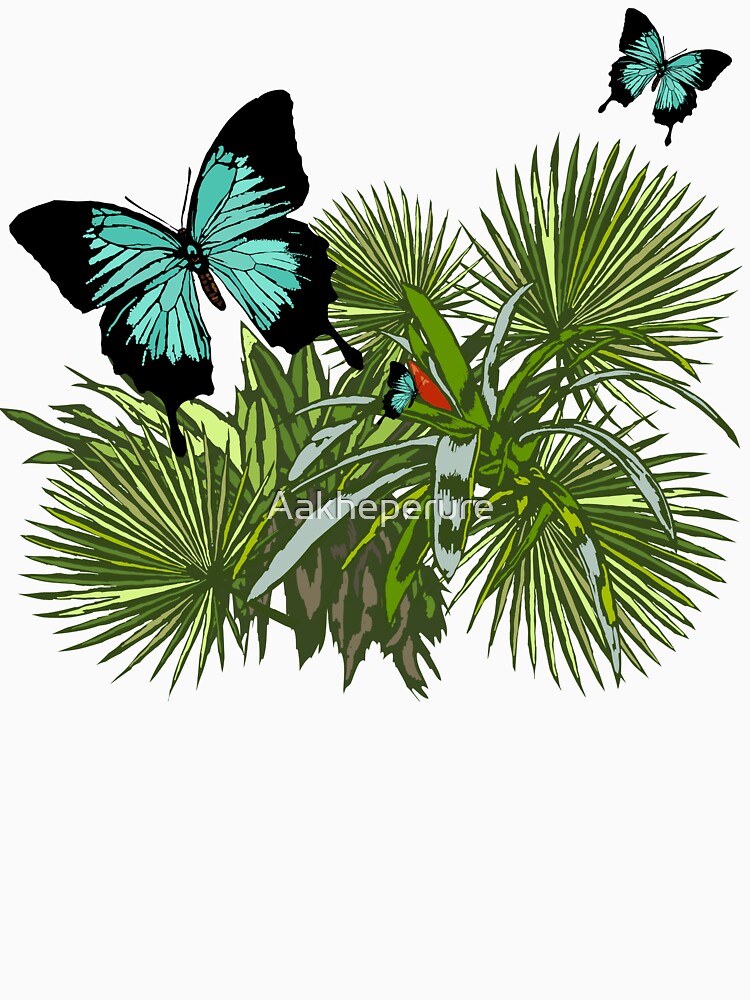 Rainforest Retreat: Ulysses butterfly by Aakheperure
