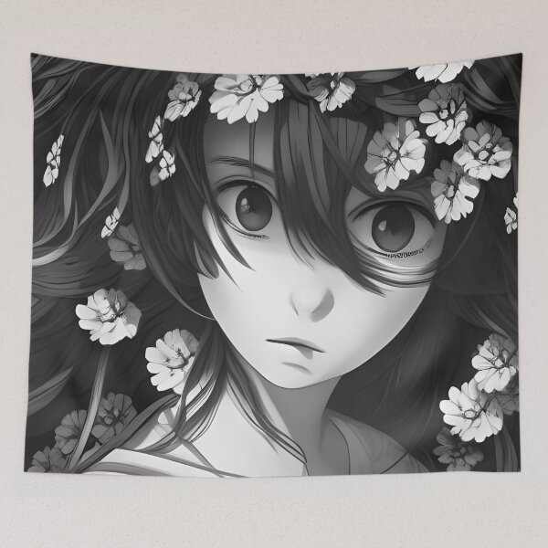 Item preview, Girl with flowers designed and sold by Mew-beans.