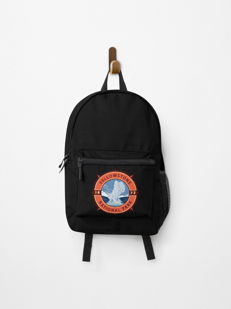 Yellowstone National Park Retro Compass Emblem | Backpack