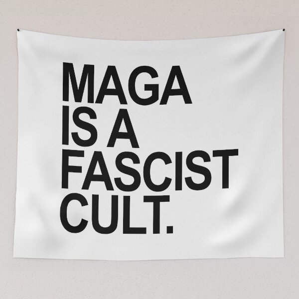 Item preview, MAGA is a FASCIST Cult (black) designed and sold by Thelittlelord.
