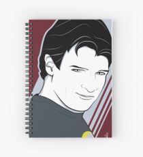 Nathan Fillion is Captain Hammer Spiral Notebook