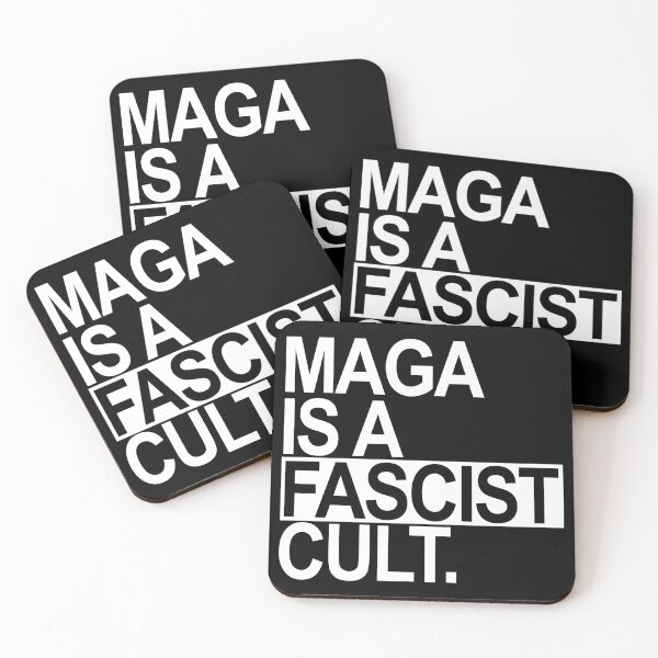 Item preview, MAGA is a FASCIST Cult (white box) designed and sold by Thelittlelord.