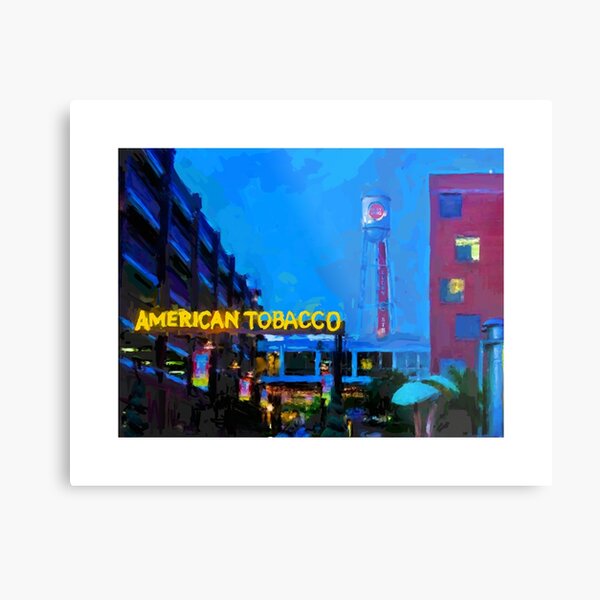 American Tobacco Campus - Durham at Night Metal Print