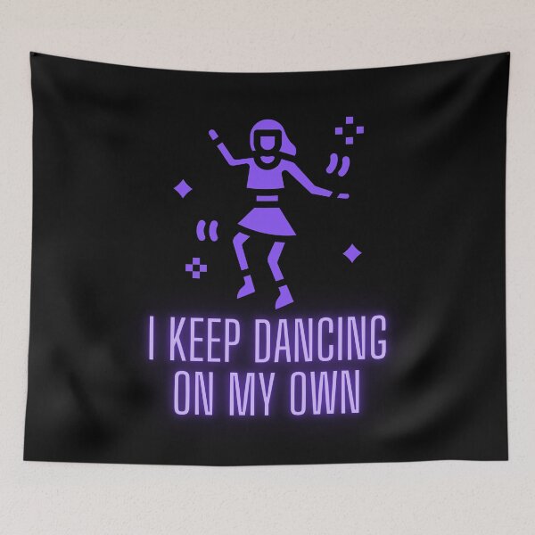 Item preview, I Keep Dancing On My Own Design Violet Neon Girl - Perfect For New Year Party designed and sold by Olivvier.