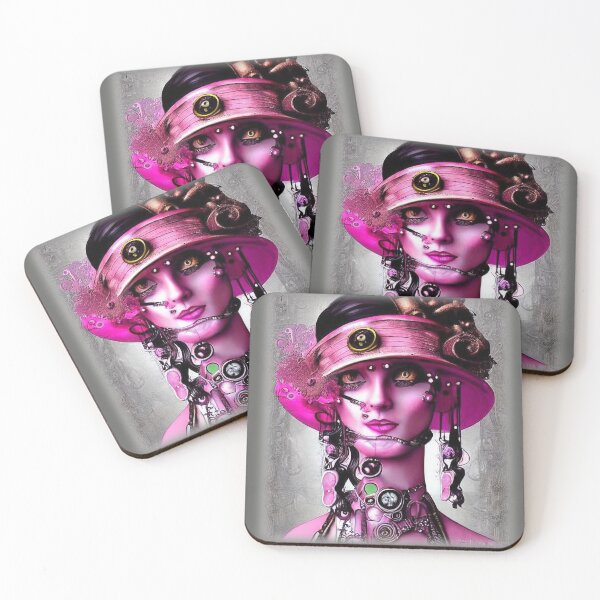 Item preview, Steampunk Clockwork Girl in Pink  designed and sold by DreamScheme.