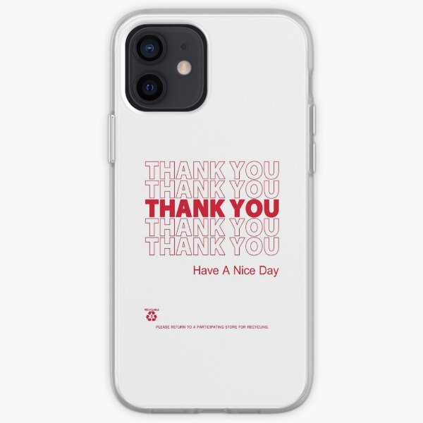 plastic bag shirt - thank you iPhone Soft Case
