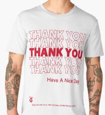 plastic bag shirt - thank you Men's Premium T-Shirt