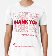 plastic bag shirt - thank you Men's Premium T-Shirt