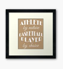 Basketball Player Birthday Athlete by Nature Framed Print