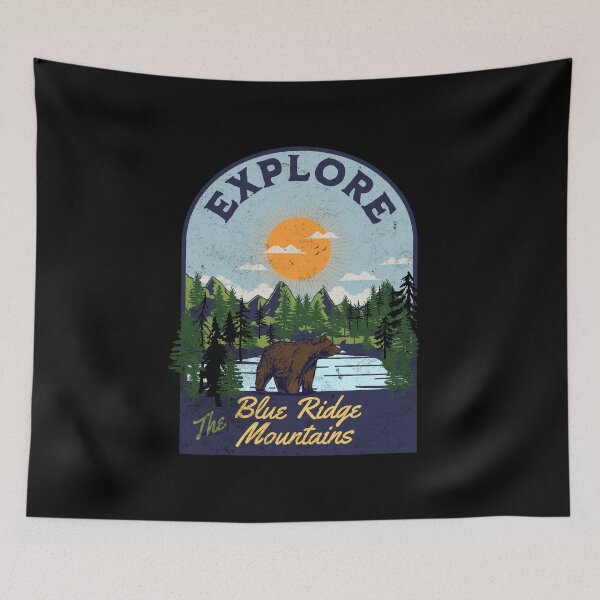 Item preview, Explore the Blue Ridge Mountains Retro Tshirt designed and sold by Batty4Boba.