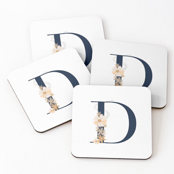 Item preview, Letter D monogram dark blue designed and sold by Bon-mots-jkd.