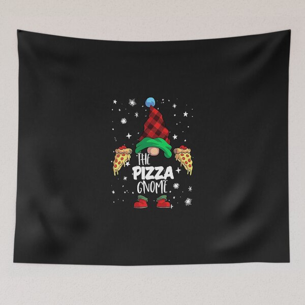 Item preview, Pizza Gnome Red Buffalo Plaid Matching Family Christmas T-Shirt designed and sold by MaryDImai.