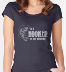 Hooker on the Weekend Women's Fitted Scoop T-Shirt
