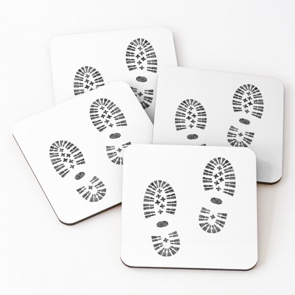 Item preview, Boot print, Foot print, Hiking boots, Shoe print designed and sold by claudiasartwork.