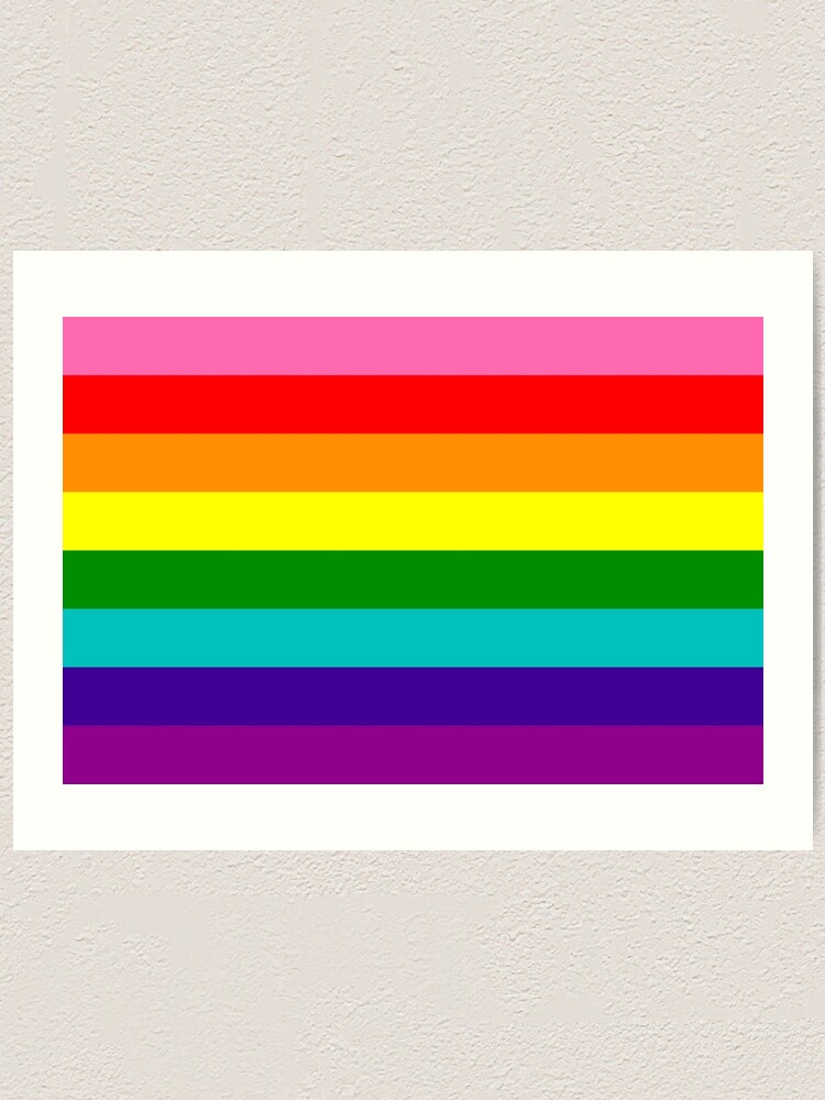 Rainbow LGBTQ+ Gay Pride Original 8 Stripe 3' x 2' Flag