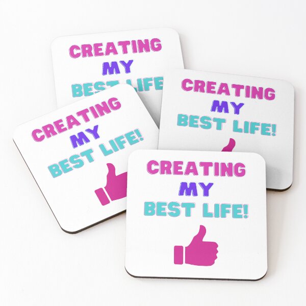 Item preview, Creating My Best Life! Inspirational Quotes designed and sold by Happier-Futures.
