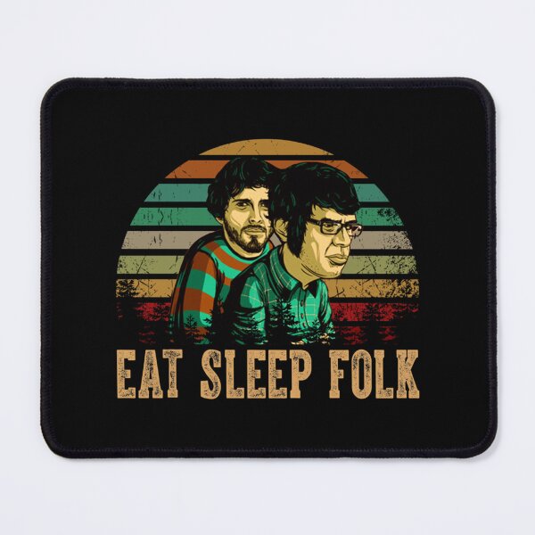 Item preview, vintage retro eat sleep folk the flight art of the conchords gift for fans   designed and sold by fuglybarbiee.