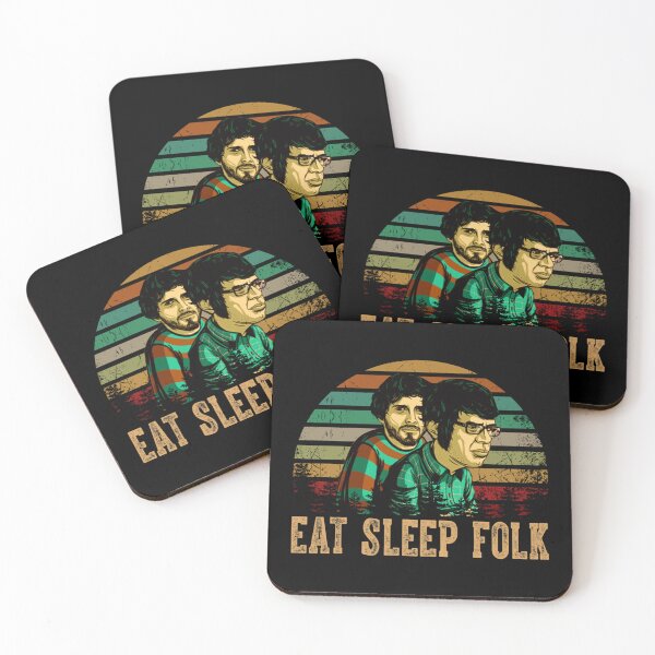 Item preview, vintage retro eat sleep folk the flight art of the conchords gift for fans   designed and sold by fuglybarbiee.