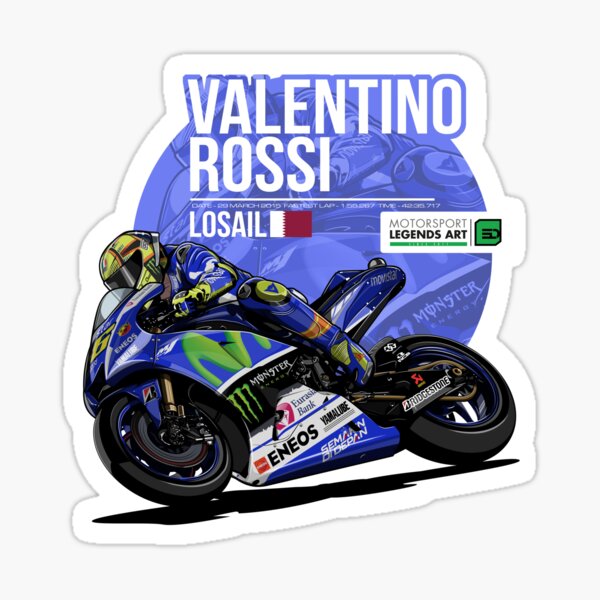 Valentino Rossi Stickers | Redbubble