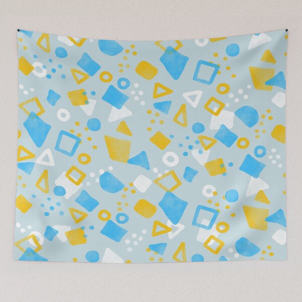 Artikelvorschau, Light Blue Festive Shapes entworfen und verkauft von Carolina Diaz.