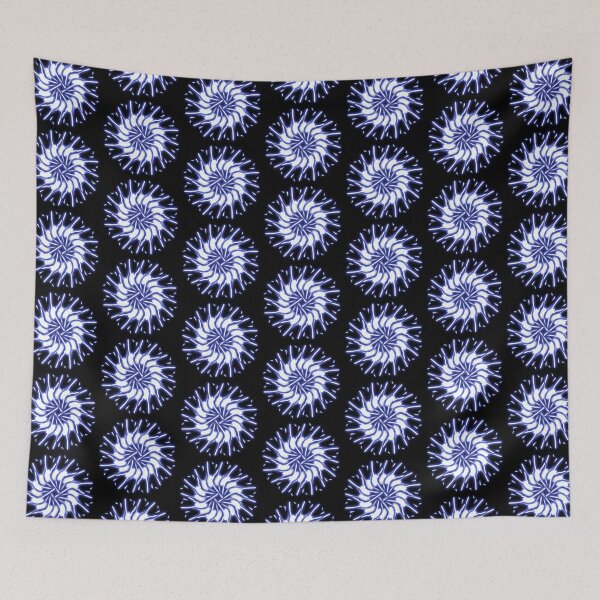 Item preview, blue lights mandala designed and sold by Meo Design.