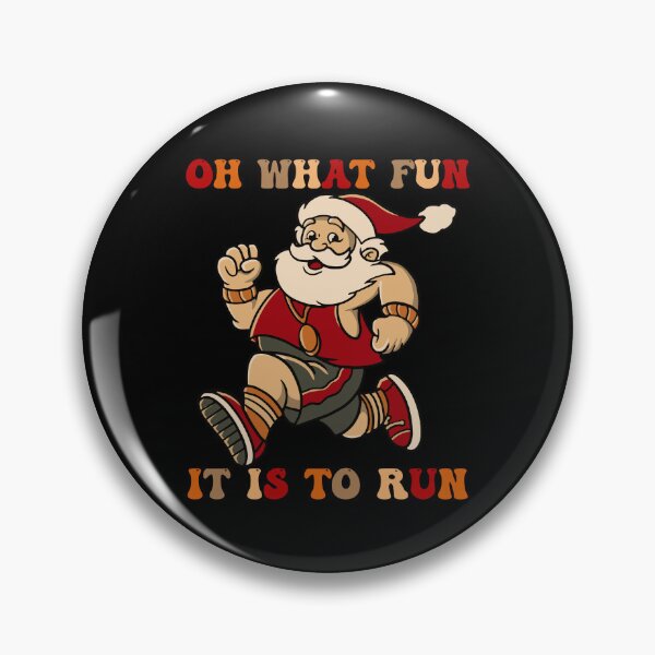 Item preview, Oh What Fun It Is To Run Christmas Running Santa designed and sold by goodimagedesign.