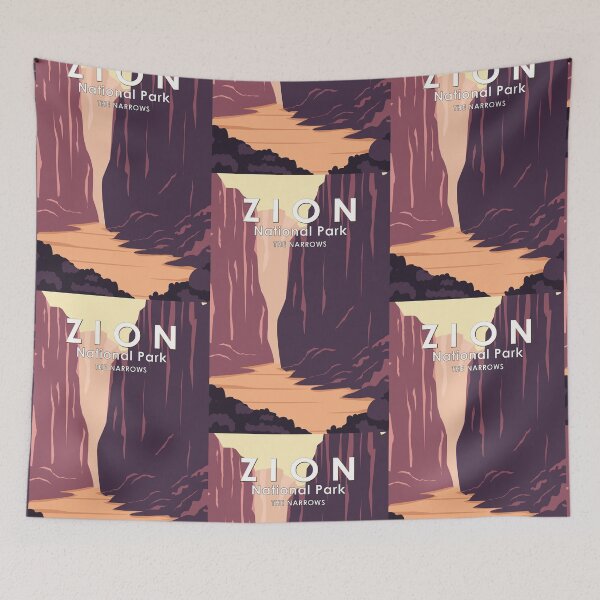 Item preview, Zion National Park The Narrows Retro designed and sold by KrisSidDesigns.