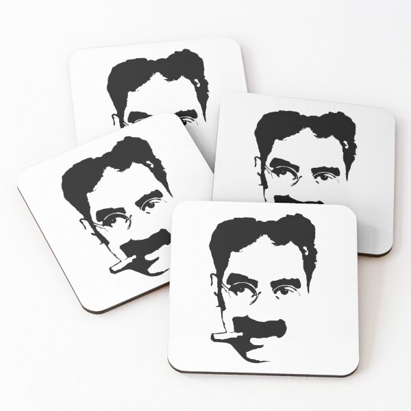 Item preview, Groucho Marx Pop Art Portrait in Black and White designed and sold by Hot-Proper-Tees.