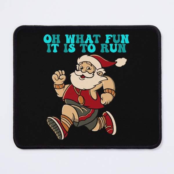 Item preview, Oh What Fun It Is To Run Christmas Running Santa designed and sold by goodimagedesign.