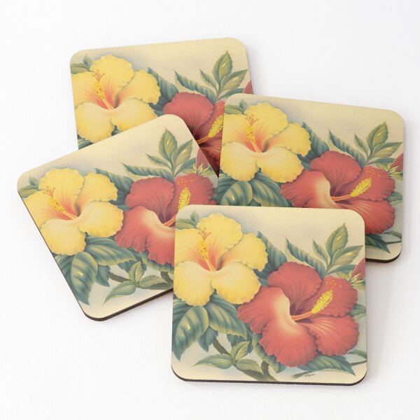 Item preview, Vintage Hibiscus Print designed and sold by Harpie72.