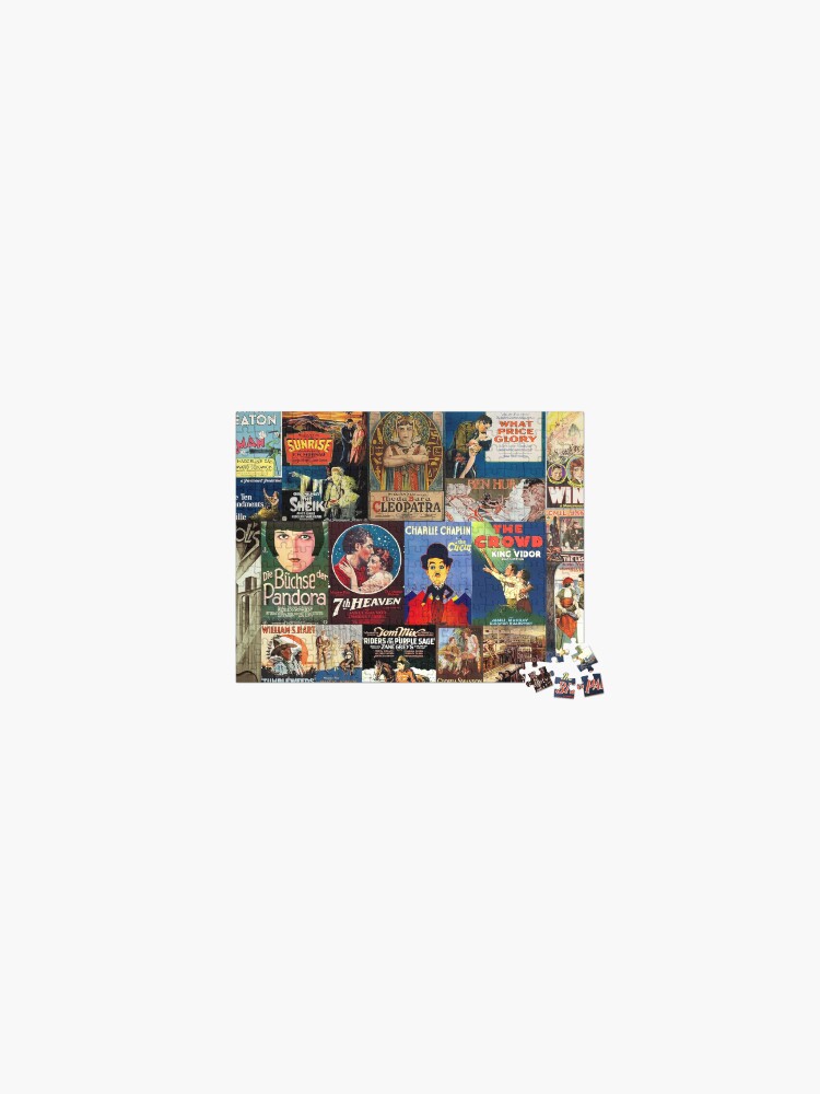 Thumbnail 1 of 2, Jigsaw Puzzle, Movie posters from classic silent films designed and sold by alcglobalmedia.