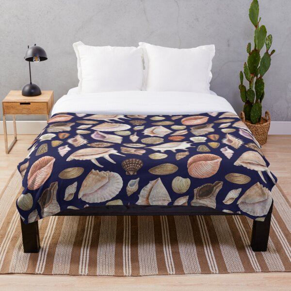 Item preview, Ella vende estampado costero de acuarela de conchas marinas designed and sold by * Jennadesigns.