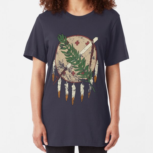 Vintage Oklahoma Flag Theme Slim Fit T-Shirt