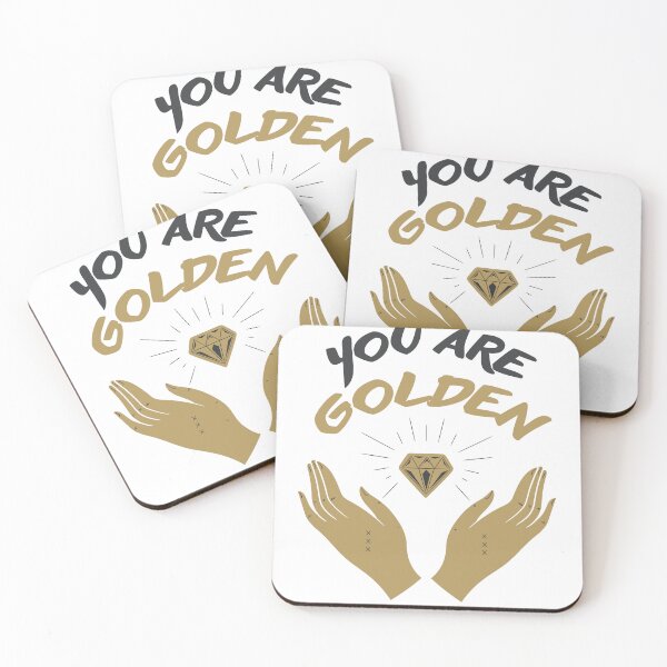 Item preview, Self-love Inspirational and motivational quote "You're golden"  designed and sold by MelodySimmons.