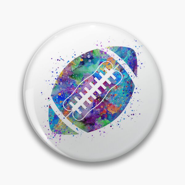 Item preview, American Football Ball Watercolor designed and sold by LotusGifts.