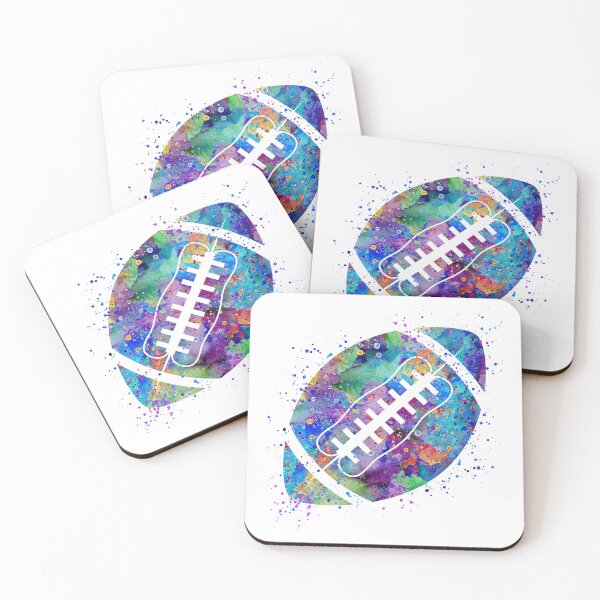 Item preview, American Football Ball Watercolor designed and sold by LotusGifts.