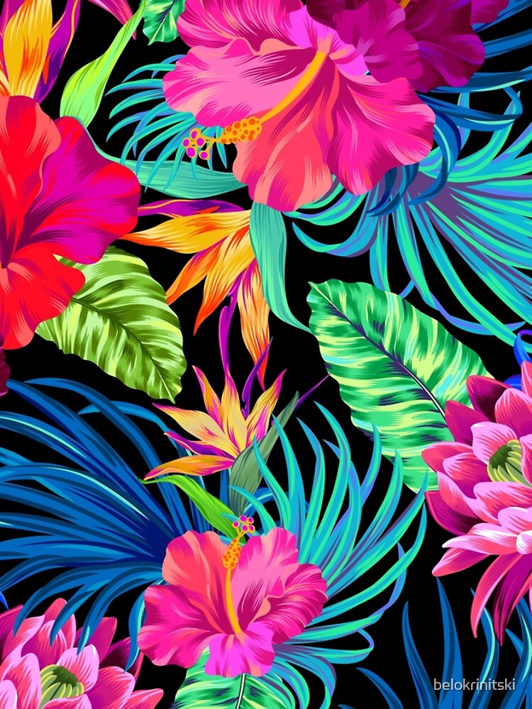 Drive You Mad Hibiscus Pattern by belokrinitski
