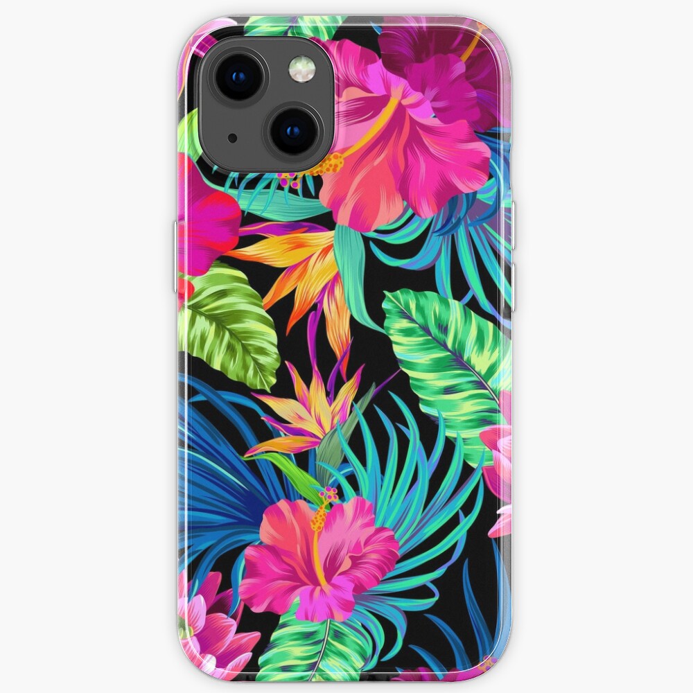 Drive You Mad Hibiscus Pattern iPhone Case