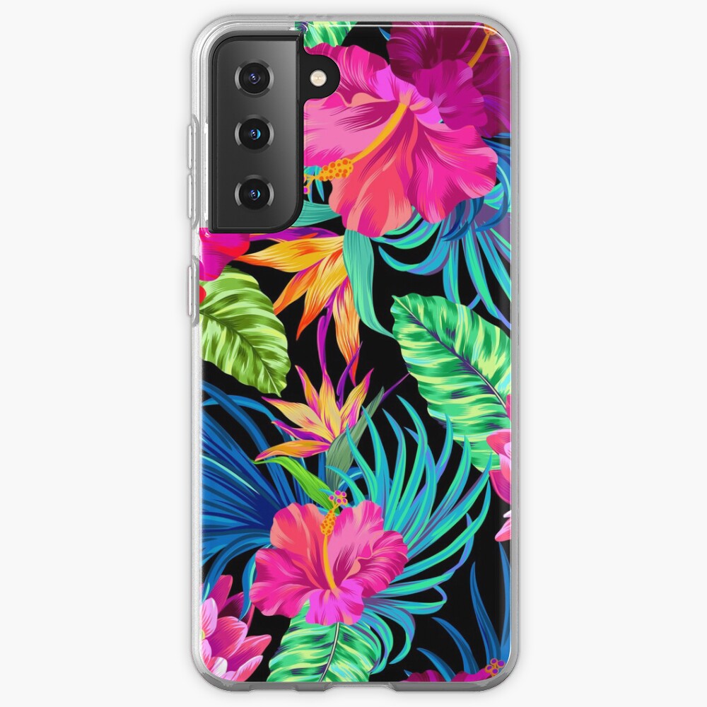 Drive You Mad Hibiscus Pattern Case & Skin for Samsung Galaxy