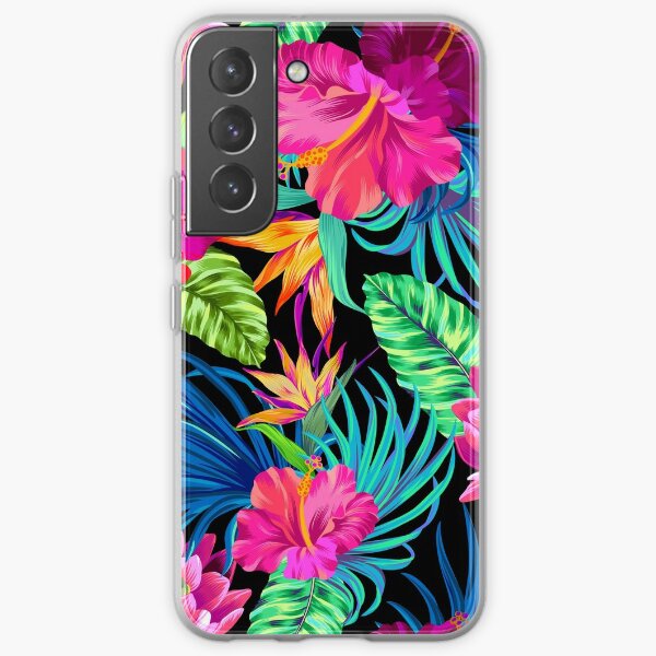 Drive You Mad Hibiscus Pattern Samsung Galaxy Soft Case