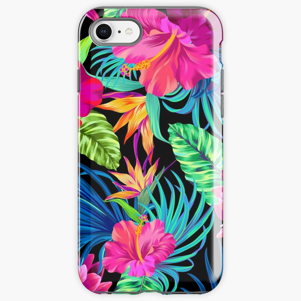 Drive You Mad Hibiscus Pattern iPhone Case & Cover