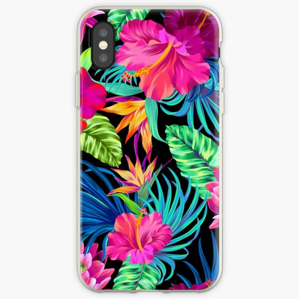 Drive You Mad Hibiscus Pattern iPhone Soft Case