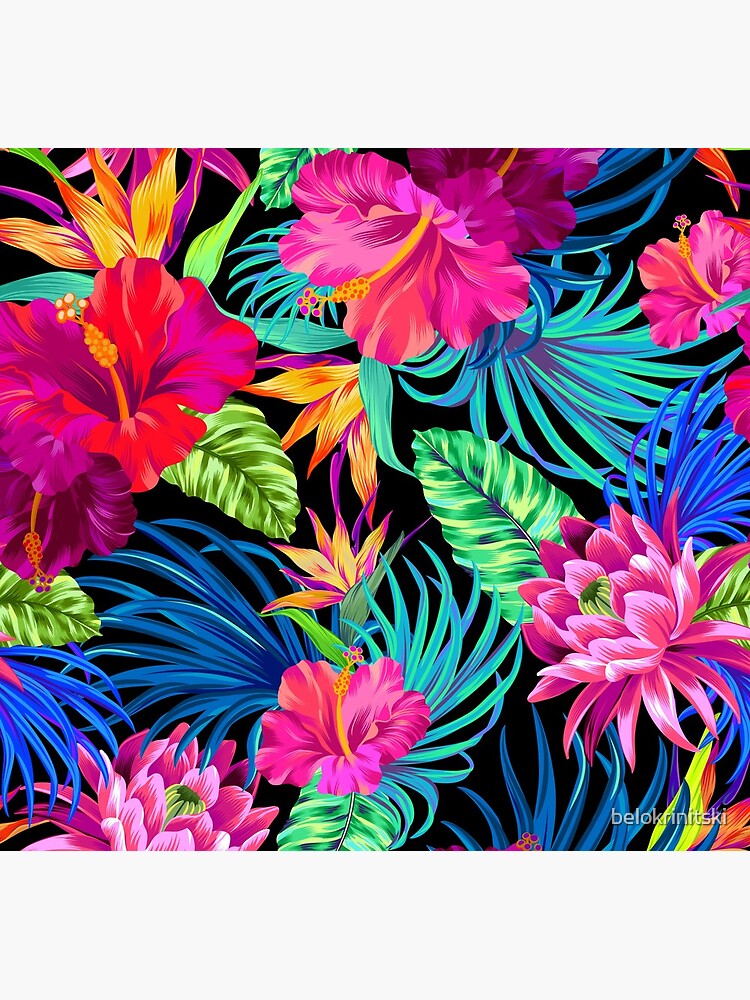 Drive You Mad Hibiscus Pattern by belokrinitski