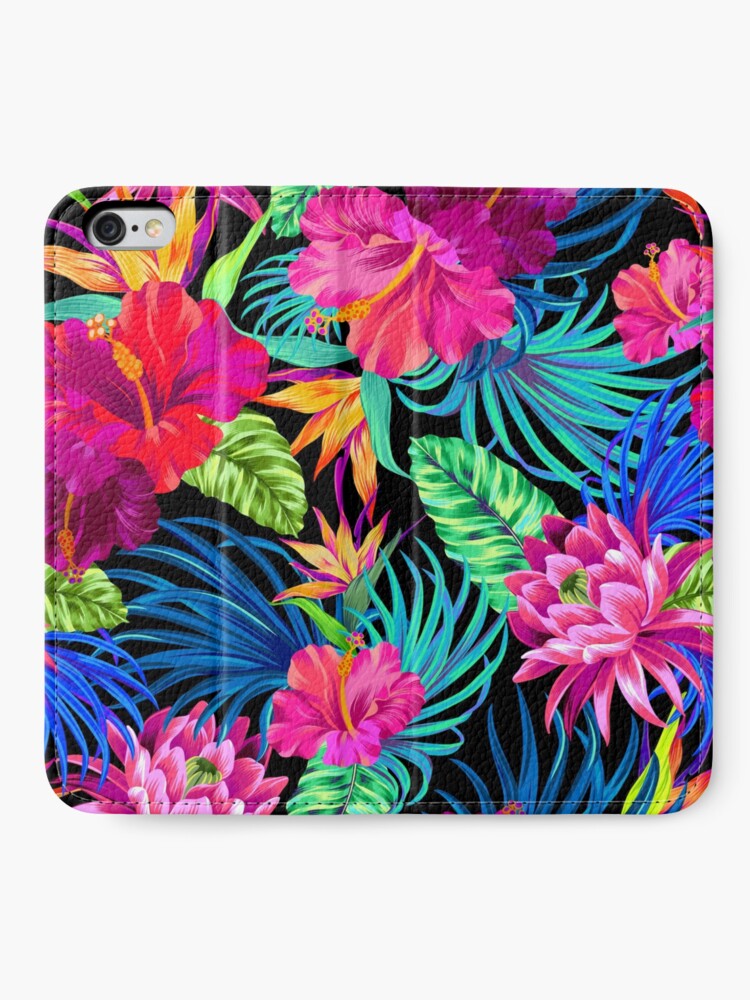 Alternate view of Drive You Mad Hibiscus Pattern iPhone Wallet